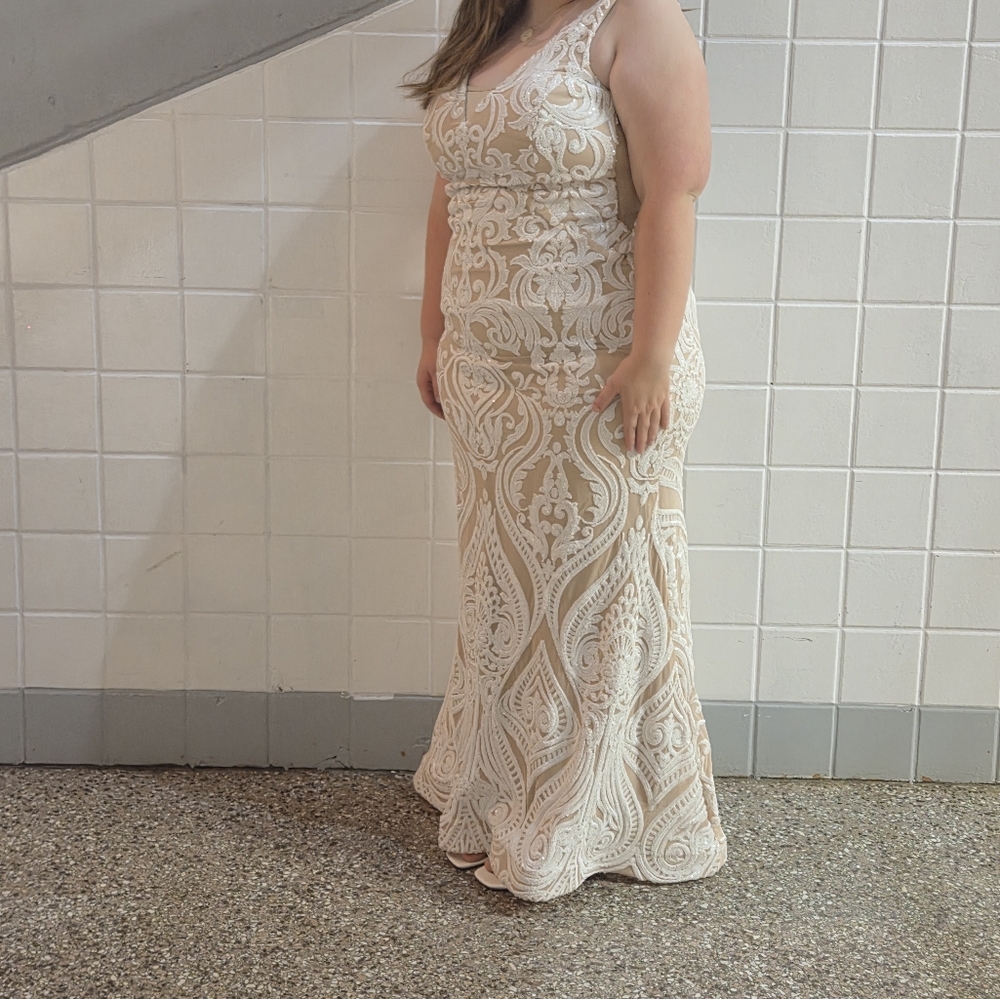 Elegant Sequin Evening Gown